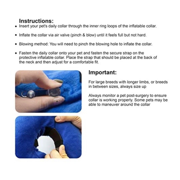 🎄 3/$35 6x 👯‍♀️Host Pick⚡️ NEW* Laboratory 29 Inflatable Dog Collar - Picture 5 of 13